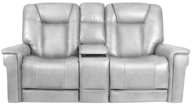 BarcaLounger® Sanibel Rainer Dove Leather Power Reclining Loveseat-2