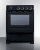 Summit® White Pearl Series 24" Black Slide-In Electric Range-2
