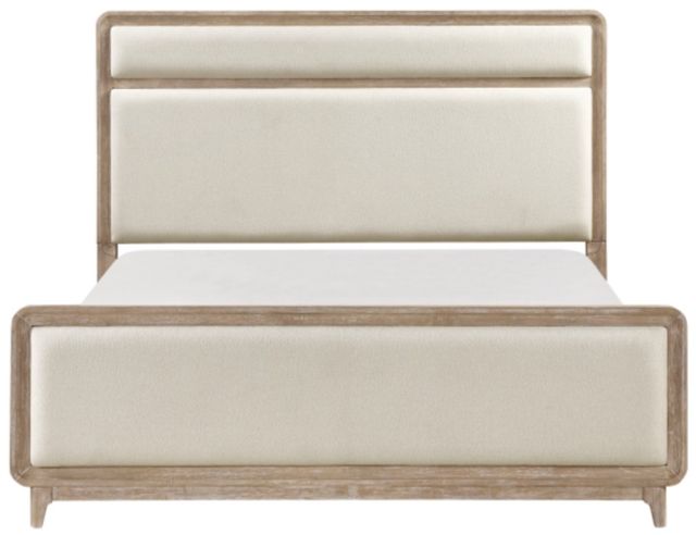 Homelegance® Wilshire Beige/Natural California King Upholstered Panel Bed-2