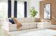Signature Design by Ashley® Canefield 4-Piece Ivory Modular Sectional with Ottoman-2