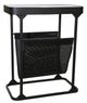 Sagebrook Home Black 22" Metal Magazine Rack-0