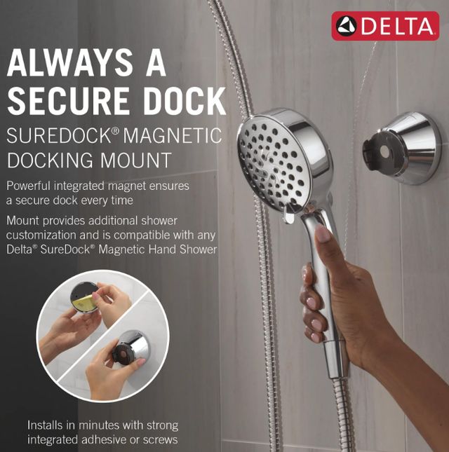 Delta SureDock™ Chrome 3" Magnetic Docking Mount-3