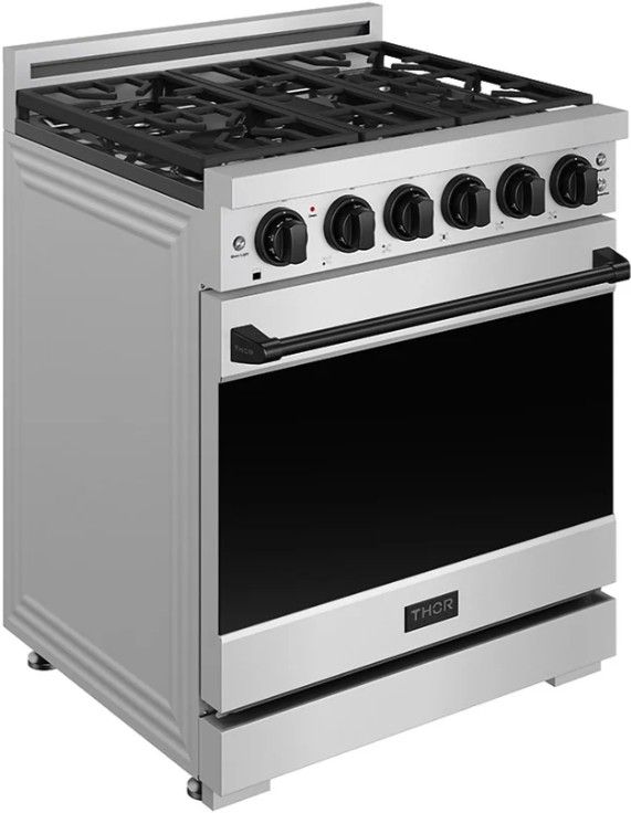 Thor Kitchen Gordon Ramsay Collection 30" Stainless Steel Pro Style Liquid Propane Range with Precision Knob Control-2