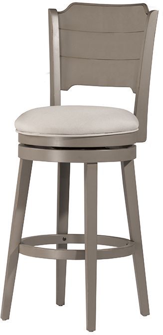 HH2 Home Clarion Distressed Gray Swivel Bar Stool-0