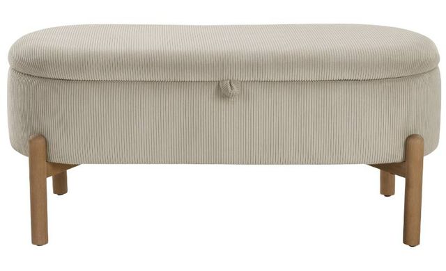 Homelegance® Mavis Taupe Lift-Top Storage Bench-2