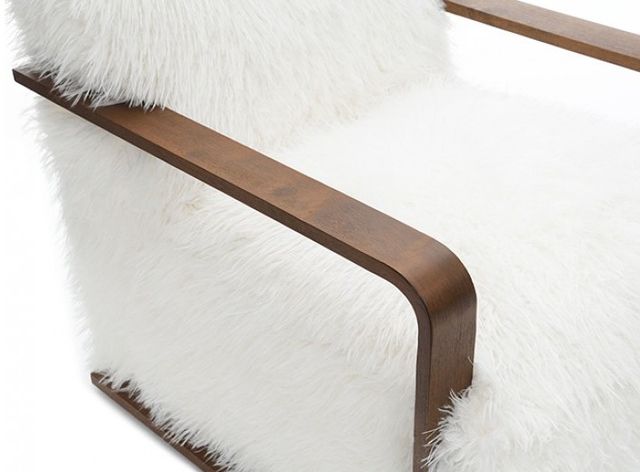 Furniture of America® Elardo White Accent Chair-4