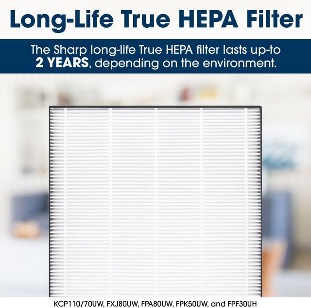 Sharp® White Smart Air Purifier and Humidifier with Plasmacluster Ion Technology-17