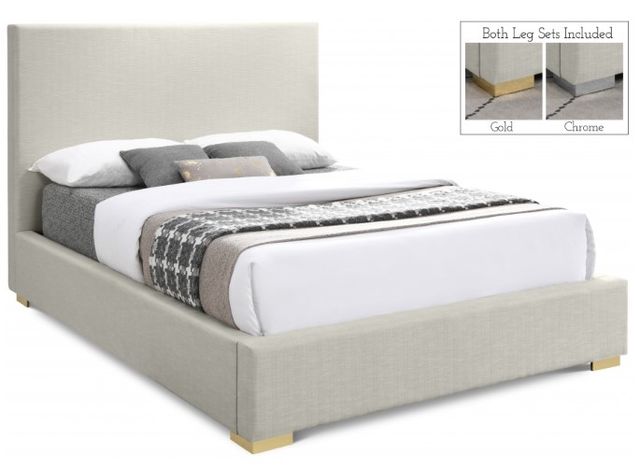 Meridian Furniture Crosby Beige Full Bed-1