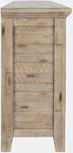 Jofran Inc. Rustic Shores Watch Hill Brown Gray 6-Door Low Accent Cabinet-4