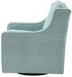 Olliix by Madison Park Dusty Aqua Harris Chenille Swivel Chair-2