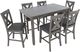 Signature Design by Ashley® Caitbrook 7-Piece Gray Counter Height Dining Set-1