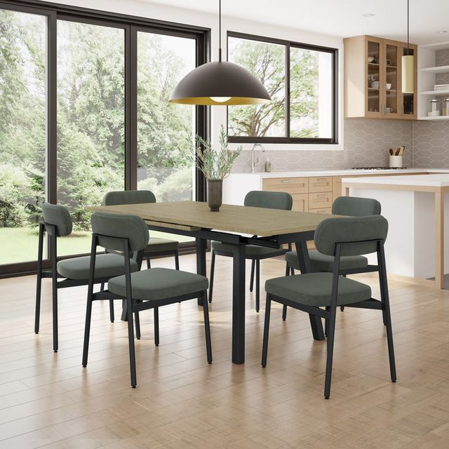 Amisco Customizable Lewis Thermo Fused Laminate 48" Dining Table with Extension-4