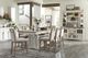 Parker House® Americana Modern 7-Piece Weathered Natural Counter Table Set with Cotton Base-1