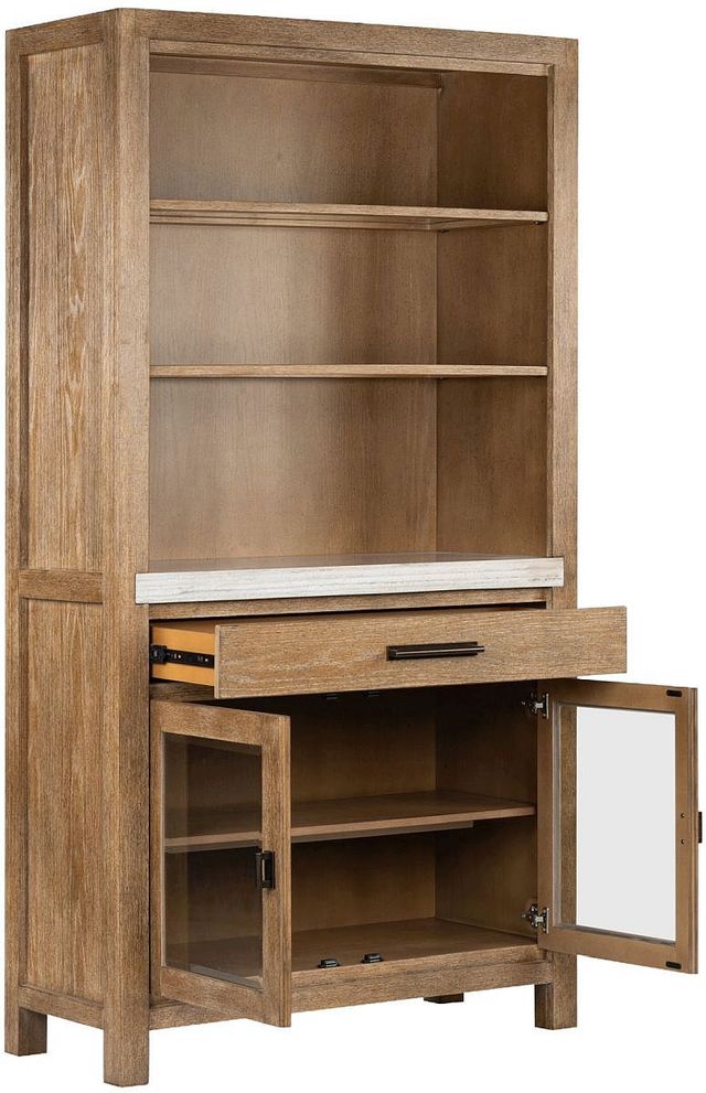 Magnussen Home® Plum Creek Marble/Sierra Brown Display Cabinet-1