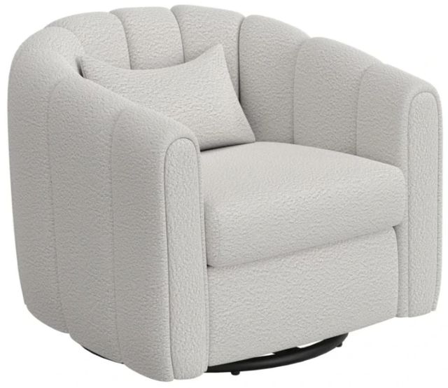 International Furniture Direct Veira Pearl Swivel Glider Accent Chair-0
