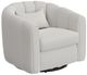 International Furniture Direct Veira Pearl Swivel Glider Accent Chair-0