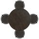 Powell® Haywood 5-Piece Black/Gray Round Bar Table Set-3
