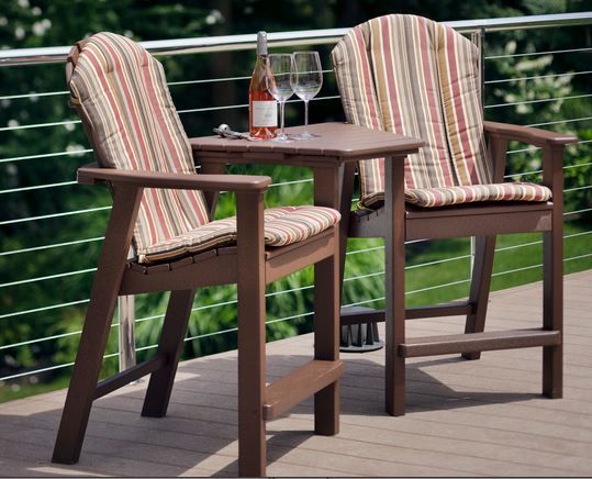 Seaside Casual Adirondack Shellback Dining/Bar/Balcony Tête-à-Tête-1