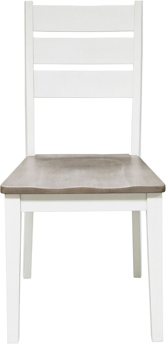 Benchcraft® Nollicott Whitewash/Light Gray Dining Side Chair-1