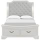 New Classic® Home Furnishings Lyndhurst 4-Piece Vintage White Queen Panel Storage Bedroom Set-2