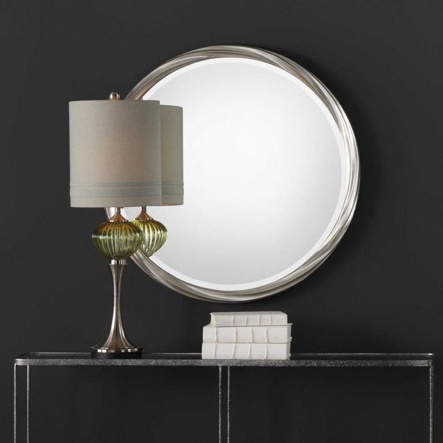 Uttermost® Orion Silver Round Mirror-1