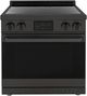 Induction Hardware 30" Black Stainless Steel Pro Style Induction Range-0
