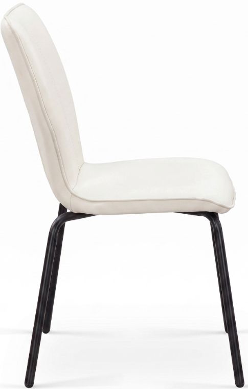 Cramco Stanton Ghost/Matte Black Dining Side Chair-4