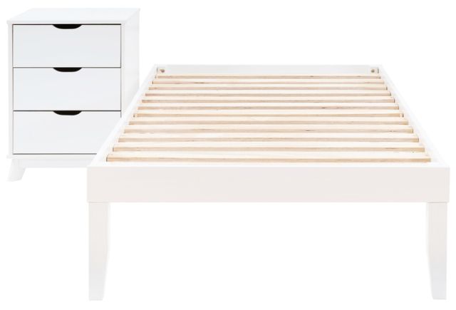 Powell® Portix 2-Piece White Twin Simple Bedroom Set-0