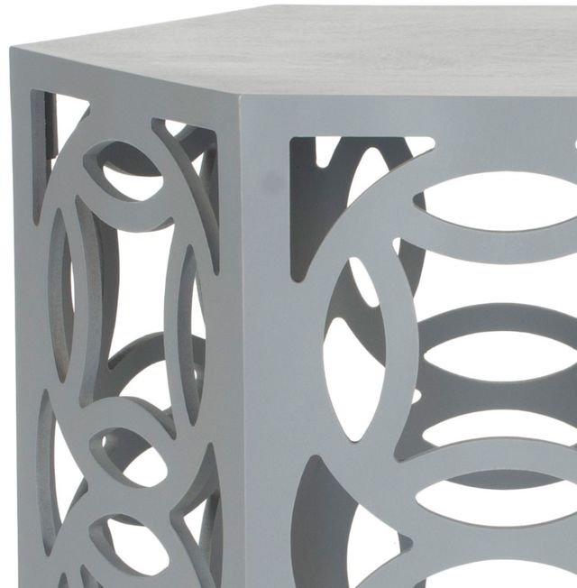 Safavieh Natanya Pearl Blue Gray Side Table-1