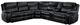 Mazin Furniture Bastrop Black 3 Piece Sectional With Right Console-0