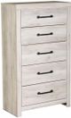 Signature Design by Ashley® Cambeck 5-Piece Whitewash Full Panel Bed Set-4