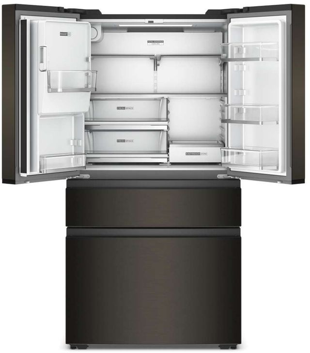 Whirlpool® 36" 22 Cu. Ft. Black Stainless Finish Counter Depth French Door Refrigerator with Nugget Ice-1