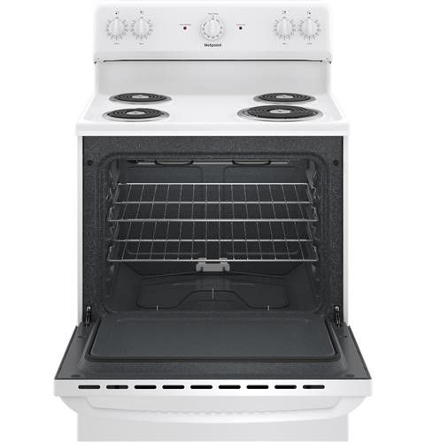 Hotpoint® 30" White Freestanding Electric Range-3
