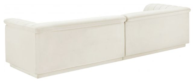 Meridian Furniture Cascade 2-Piece Cream Velvet Sofa-3