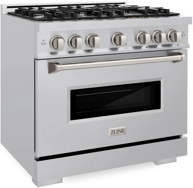 ZLINE Classic 36" Stainless Steel Pro Style Dual Fuel Range-2