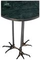 Chelsea House Bird Foot Natural Green Side Table with Antique Brass Base-2