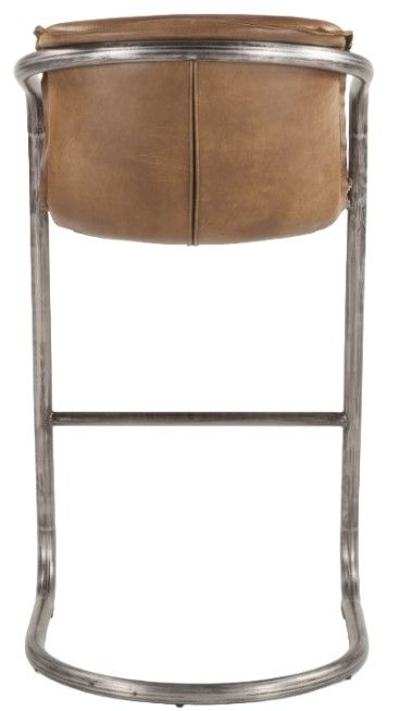 Home Trends & Design Portofino Berham Chestnut/Gunmetal Bar Chair-3