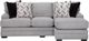 Franklin™ Cleo 2-Piece Casey Pebble L-Shape Sectional with Chaise-1