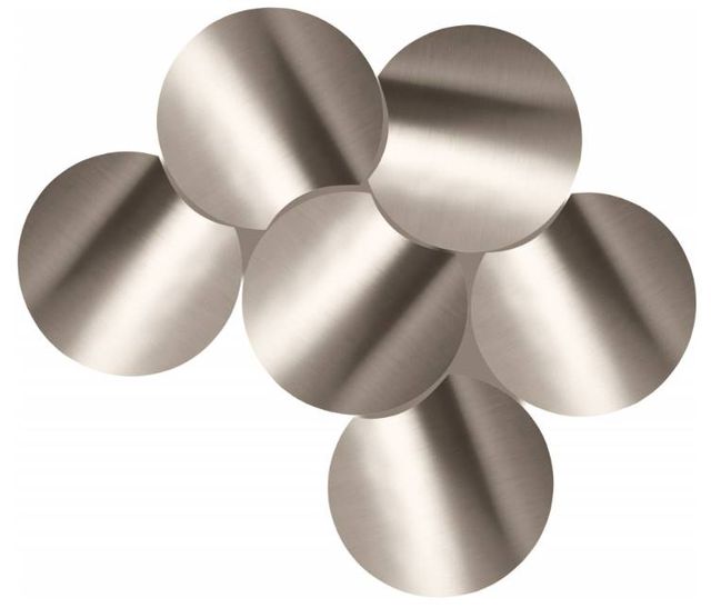 Meridian Furniture Dimple 6-Piece Silver 20" Modular Nesting Coffee Table Set-2
