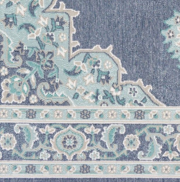 Surya Alfresco Blue/Green/White 5'x8' Area Rug-1