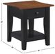 Steve Silver Co. Joplin 3-Piece Ebony/Walnut Lift-Top Table Set-3