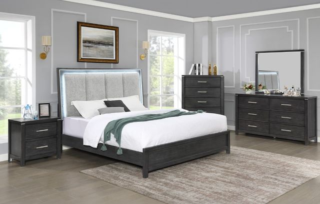 New Classic® Home Furnishings Odessa Charcoal Dresser and Mirror Set-1