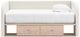 Signature Design by Ashley® Arloster Tan/White Full Upholstered Daybed with Storage-3