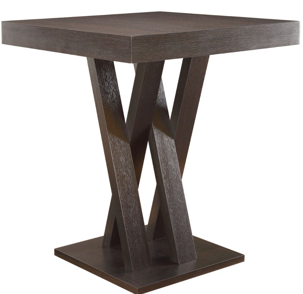 Coaster® Freda Cappuccino Square Counter Height Table
