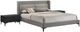 Armen Living Legend 3-Piece Black/Gray Queen Platform Bedroom Set-0