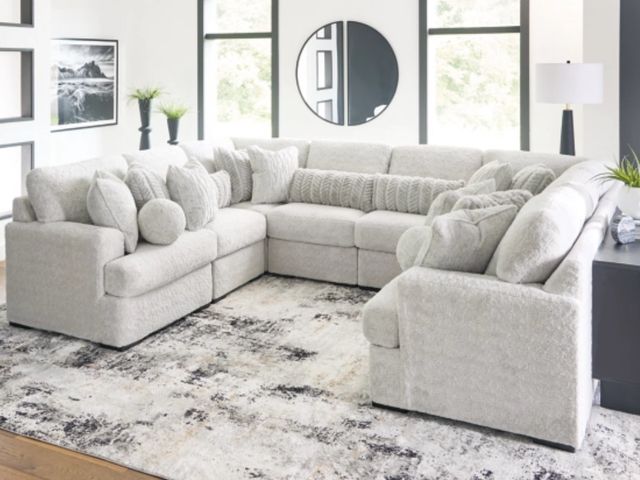 Signature Design by Ashley® Cuddle Plush 8-Piece Arctic U-Shape Sectional-1