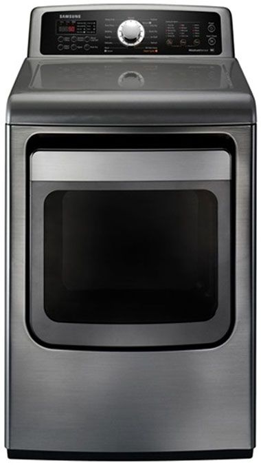 Samsung Front Load Gas Dryer-Stainless Platinum-0