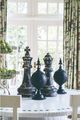 A & B Home Black Magnesia Finial Decorative Object-3