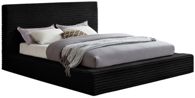 Meridian Furniture Dexter Black Queen Upholstered Panel Bed-0