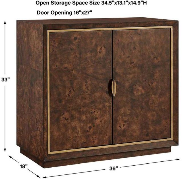 Uttermost® Flores Walnut 2-Door Cabinet-3
